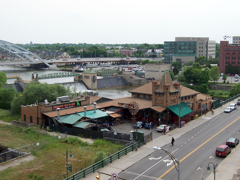 View of the restaurant from above.