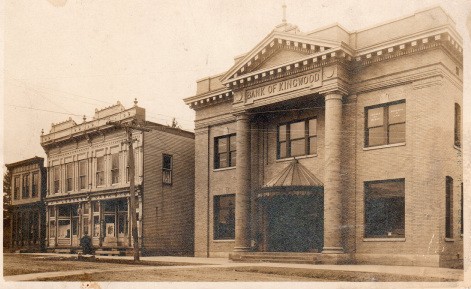 McGrew's bank in which he worked as "Head Cashier" and later president.