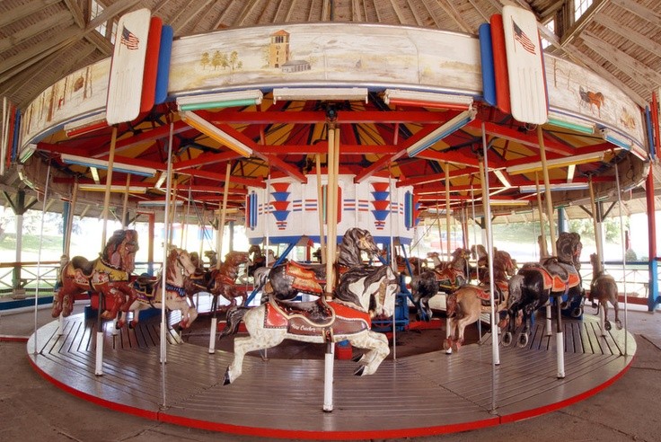 The vintage 1948 carousel.