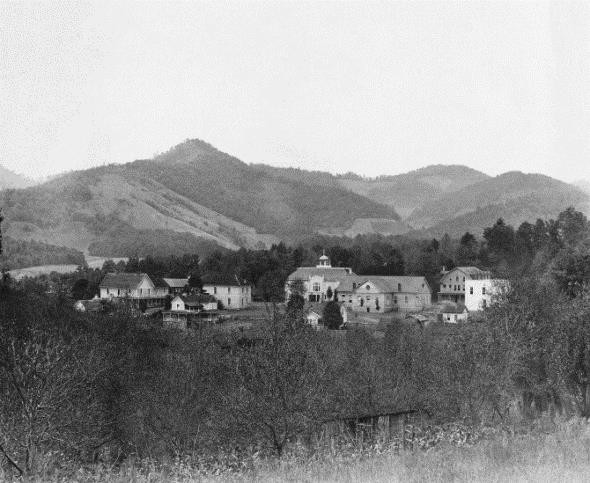 Early twentieth century view of campus. Photo courtesy of Southern Appalachian Archives. 