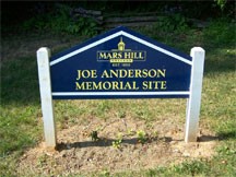 Joe Anderson Memorial Site was dedicated in honor of the former 