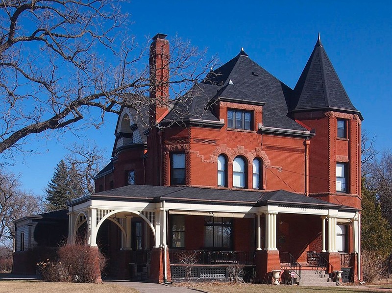 The Nehemiah P. Clarke House is a fine example of Queen Anne architecture and was built in 1893.