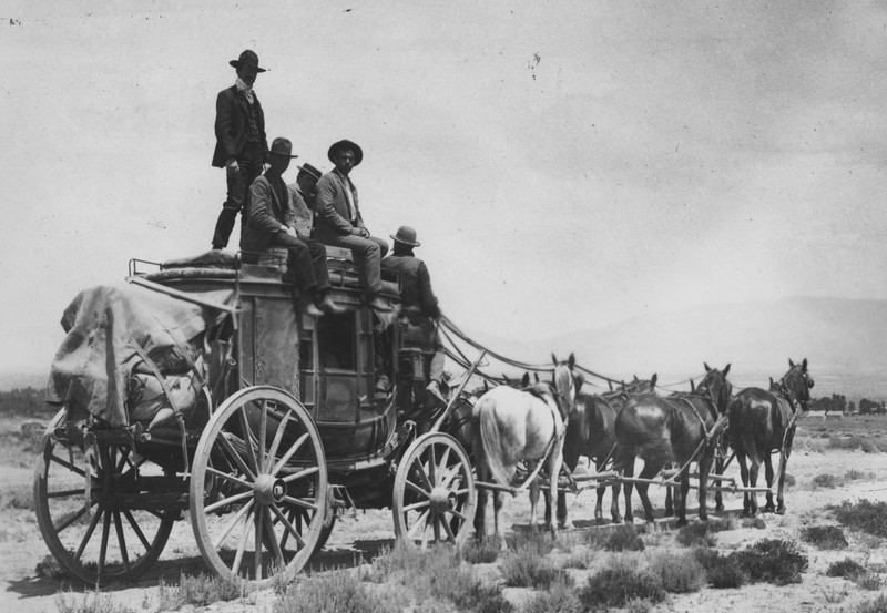 Stagecoach similar to what would have been used on the Butterfield Overland Mail Trail