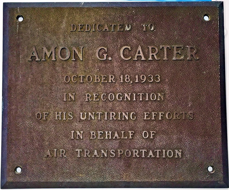 American Airways Admin Bldg and Hangar Dedication Plaque 1933