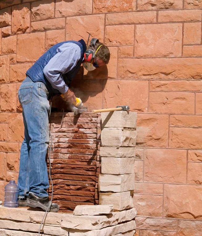 Tradesman, Wood, Temple, Standing