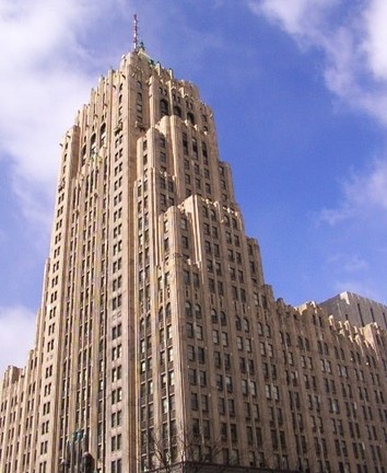 The Fisher Building's tower