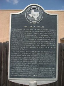 The Tenth Cavalry marker