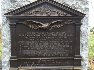 General James Johnston Pettigrew Monument (Tablet)
Photo by Ed Stely, September 12, 2015