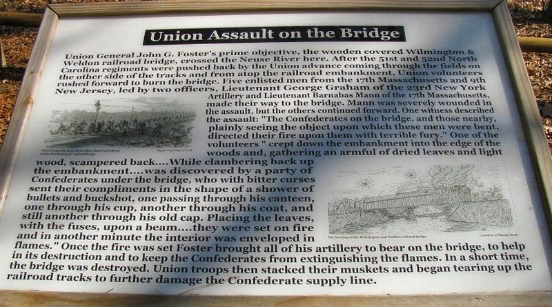 Location of the Battle of Goldsboro Bridge