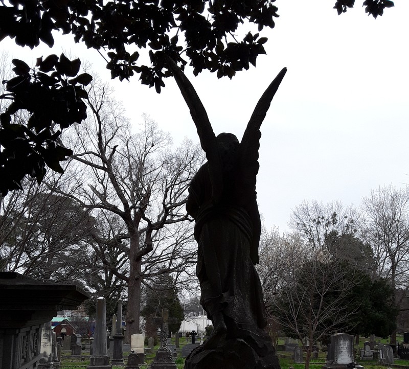 Angel Statue at Mount Holly Cemetery