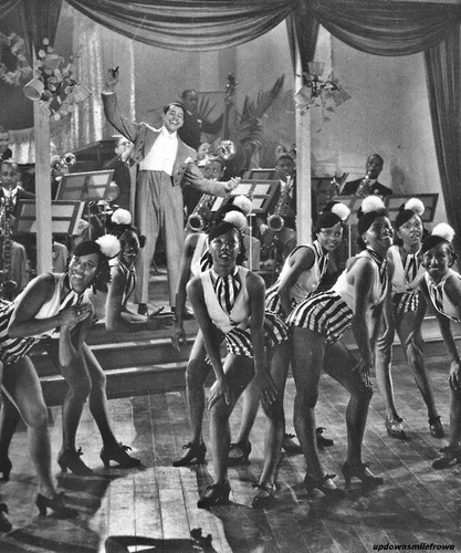 Cab Calloway and dancers at The Cotton Club in 1937