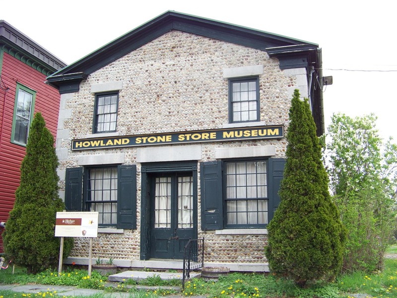 The Howland Stone Store Museum is listed the National Register of Historic Places for both its architecture and association with the abolitionist and suffragist movements.