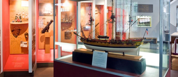 Displays inside the New Hall Museum
