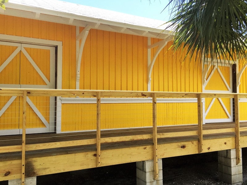 The Historic Train Depot was moved to Sawfish Bay Park in the early-morning hours of April 15, 2012. 

 It is back home in Jupiter, very close to its original location, and now the restoration work on this historic building can begin. 