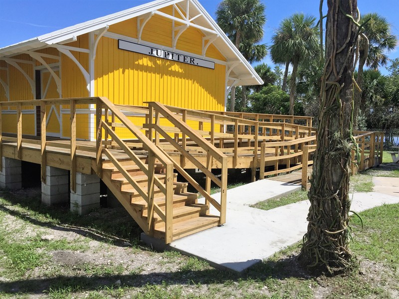 Southern heartwood pine from North Florida, diamond-shaped shingles and hardware similar to what was used a century ago are all part of the restoration of the former Henry Flagler railroad depot at Sawfish Bay