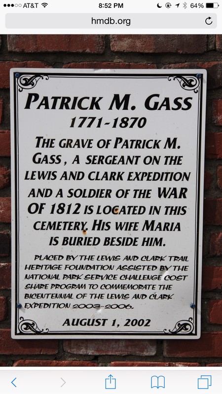 Sign at entrance of Brooke Cemetery.