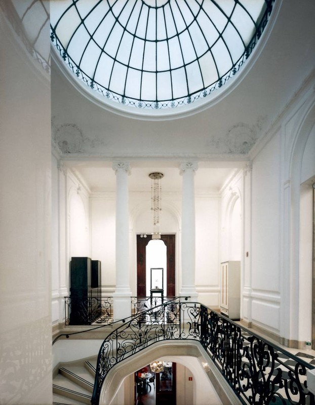 Selldorf Architect's remodel features many Beaux-Arts elements, like the railings and skylight visible in this image.