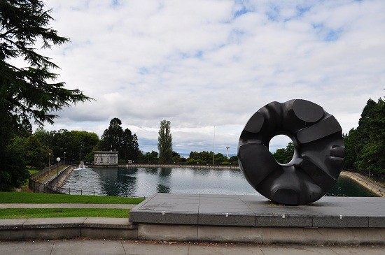 Volunteer Park Structure and Space Needle View