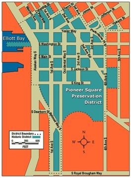 Pioneer Square neighbourhood boundaries