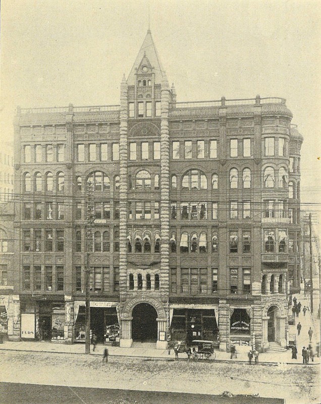 This photo of the Pioneer Square Building was taken about a decade  after its completion. 