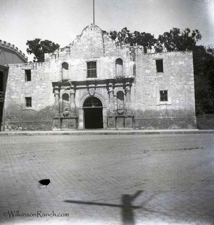 Driscoll also stepped in to purchase lands around the Alamo Mission, depicted here in the late 19th century. 