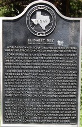 Elisabet Ney Historical Marker