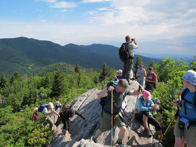 One of the many guided hikes the museum sponsors.