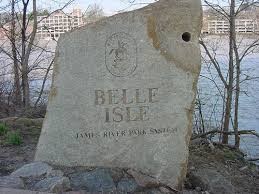 Sign for Belle Isle park