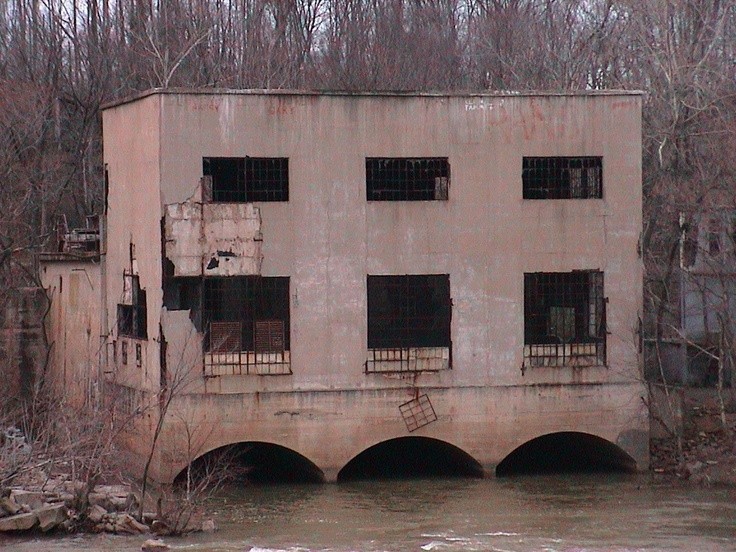 Ruins of the Civil War prison on Belle Isle