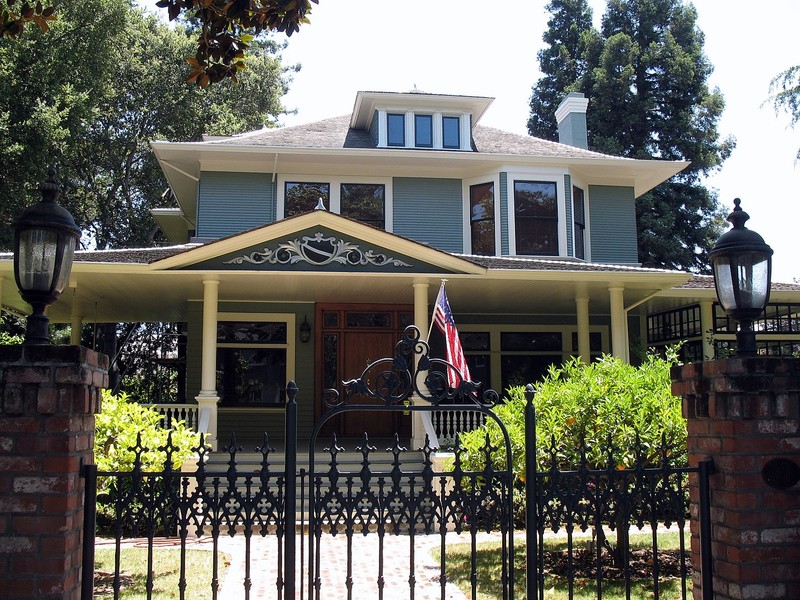 Wilson House (Peck-Wilson House) in Palo Alto. Photo taken in 2012.