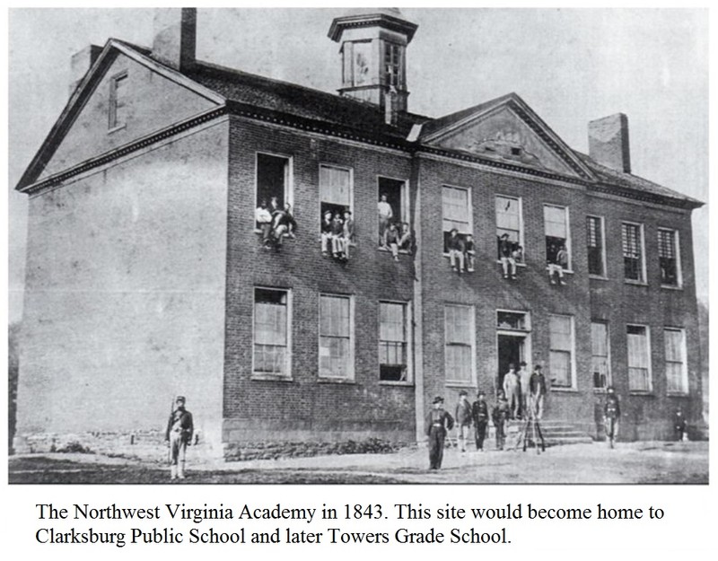 The Northwest Virginia Academy in 1843.