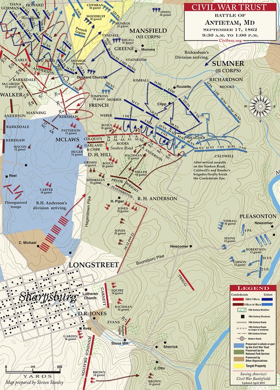 Battle map from the Civil War Trust