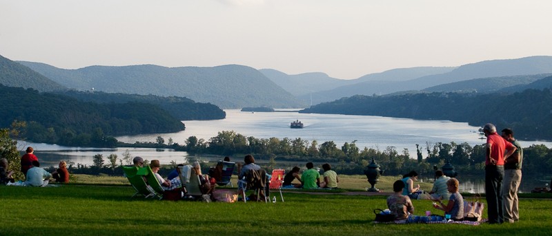 The view of the Hudson River and the Hudson Highlands