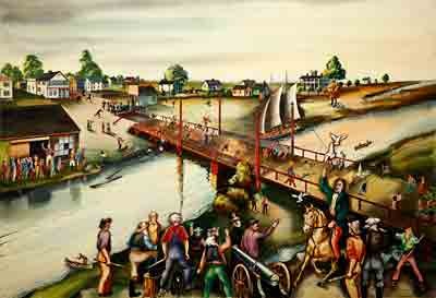 Bridge War of 1845 by Clarence Boyce Monegar