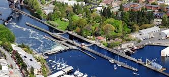 Ballard Locks Arial View