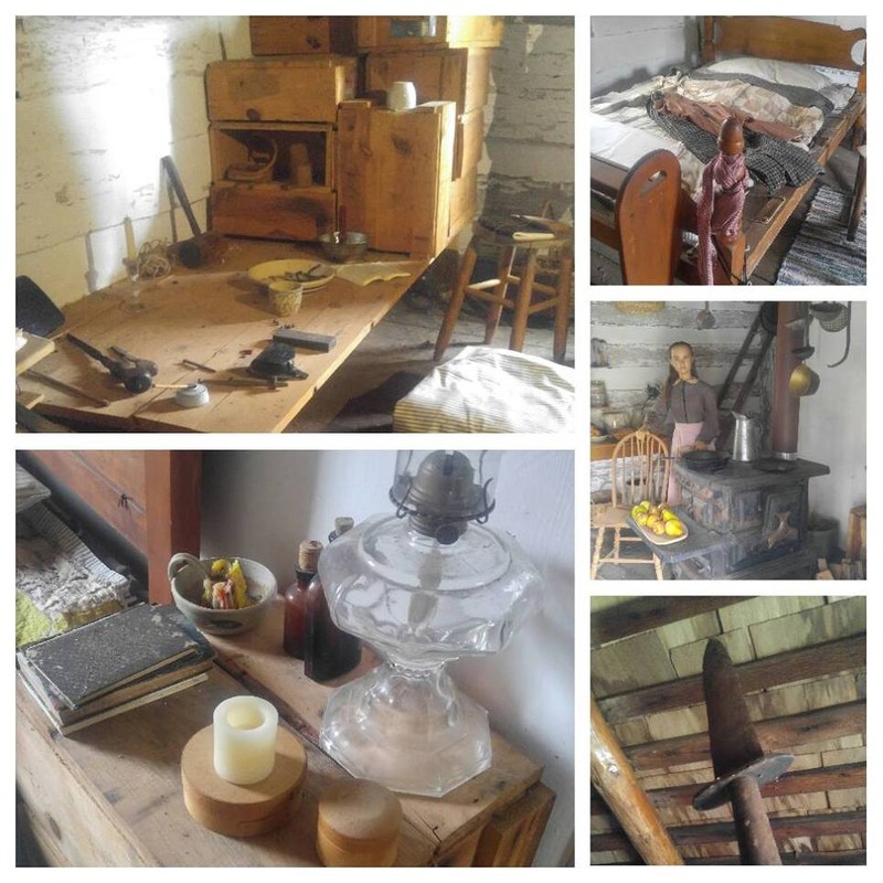 A view from inside of the Farm house shows some of the tools and supplies that were used to prepare for the raid.