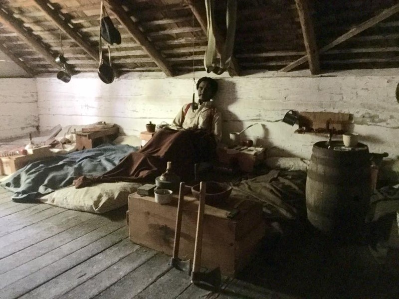 The attic loft where many of John Brown's men stayed for months in preparation for the raid.