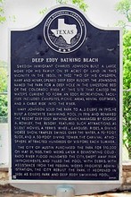 Deep Eddy Historical Marker