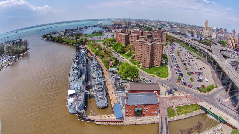 Aerial view of the museum 