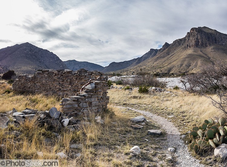 Pinery Station ruins, Guadalupe Mountains, TX.
Photo courtesy of the National Park Service 