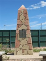 Monument to the Mormon Battalion in Pueblo. This is near the El Pueblo Museum at the corner of Stanton Ave and Locust St. 