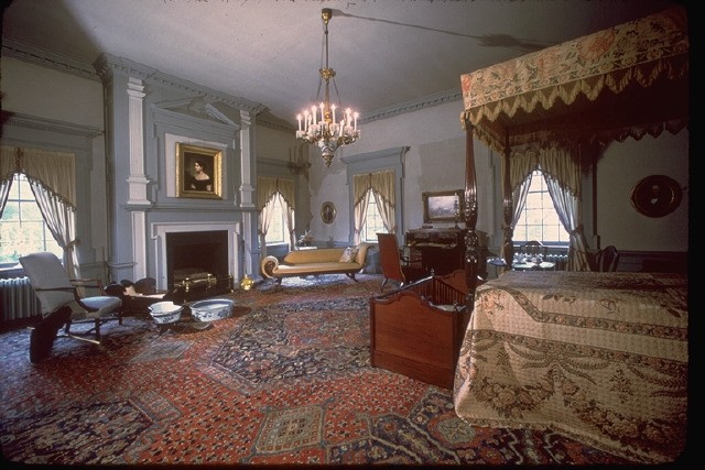 Mansion bedroom with original furnishings