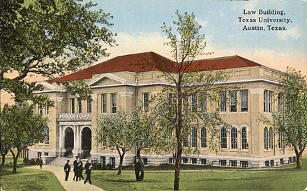 Postcard if the school in the early twentieth century 