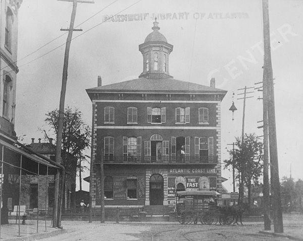 Upper floors and cupola of Georgia Railroad Freight Depot, pre- 1935 fire. 