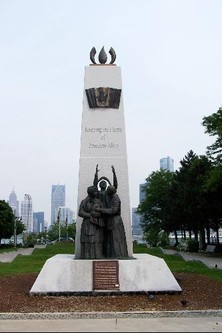 Tower of Freedom memorial in Windsor, Canada