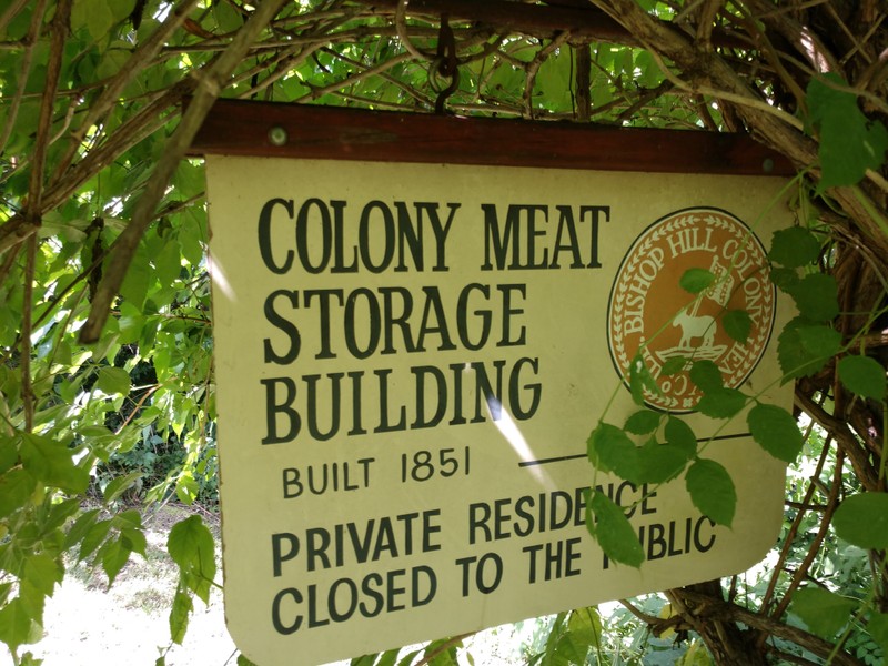 Meat Storage Building sign