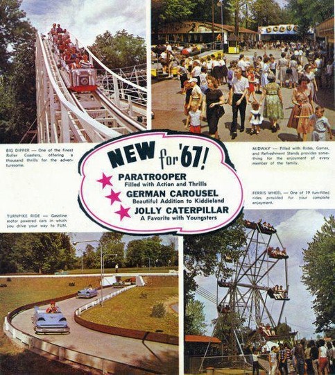 A 1967 flyer showcasing new attractions.