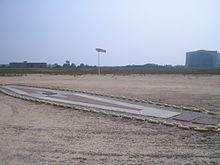 The memorial of the Hindenburg disaster, designated a Registered National Historic Landmark in 1968.  It was dedicated on May 6, 1987, the 50th anniversary of the disaster.