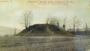 Photo from 1909 where the sacred via that led to the Kanawha River can still be seen.