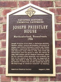 Plaque presented by the American Chemical Society in 1994.  At the time it was only the second National Historic Chemical Landmark. 